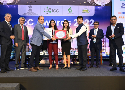 Excellence in Management of Environment Award at the Indian Chemical Council (ICC)
