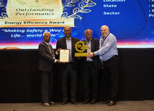 Energy Efficiency Award at 2nd Edition of World Safety Organization India (State) Level OHS&E Awards