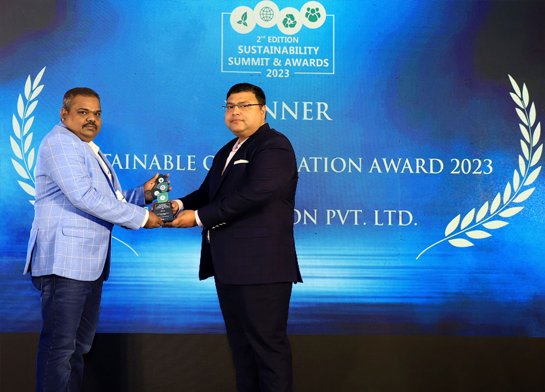 Sustainable Organization Award 2023 by UBS Forums Pvt. Ltd. in Bengaluru